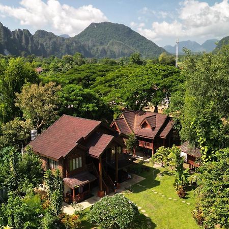 Namsong Bridge Bungalows Vang Vieng Buitenkant foto